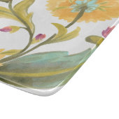 アビーフローラタイル – 黄色の花 カッティングボード (角)