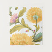 アビーフローラタイル – 黄色の花 タペストリー (正面)