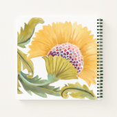 アビーフローラタイル – 黄 ノートブック (裏面)