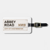 アビーロードロンドンイングランド – ヴィンテージ ラゲッジタグ (正面横)