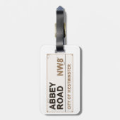 アビーロードロンドンイングランド – ヴィンテージ ラゲッジタグ (裏面縦)