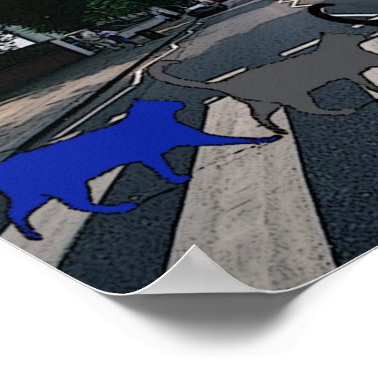 アビーロード猫ポスター ポスター (角)