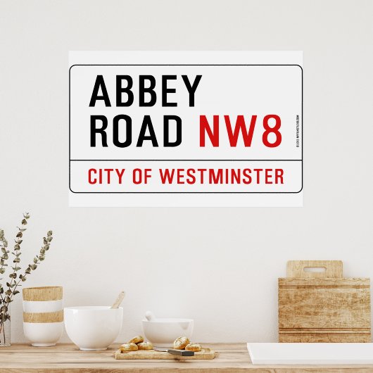 アビーロード通り標識 ポスター (キッチン)