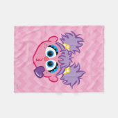 アビー顔投げキス フリースブランケット (正面(横))