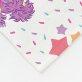 アビー&エルモ2かわいい柄 フリースブランケット (角)