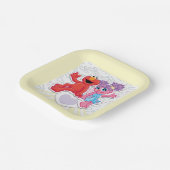 アビー＆エルモ グラフィック ペーパープレート (傾斜あり)