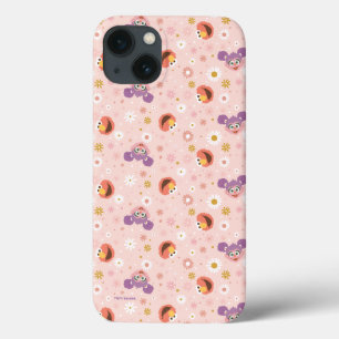 アビー・カダビーとエルモ|ウッドランド柄 iPhone 13ケース