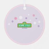 アビー・カダビーの赤ちゃんの初めてのクリスマス写真 メタルオーナメント (裏面)