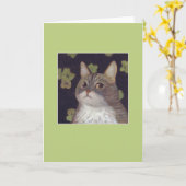 アビー・ザ・キャット カード (黄色い花)