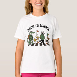 アビー・ロードを渡る動物の友達: 新学期 Tシャツ
