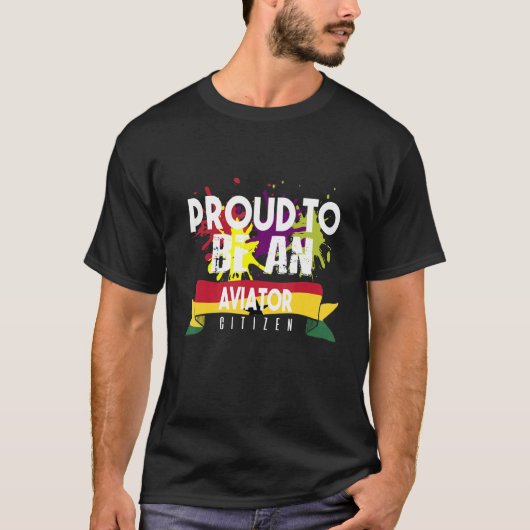 アビ誇りを持ったエーター市民キャリア労働者の労働者 Tシャツ (正面)