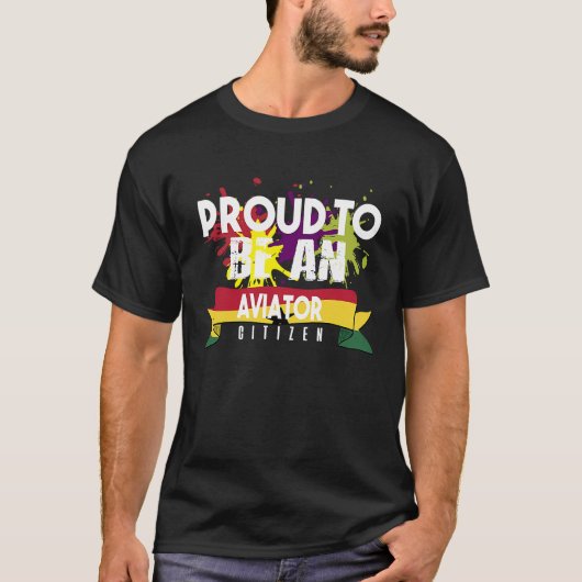 アビ誇りを持ったエーター市民キャリア労働者の労働者 Tシャツ (正面)