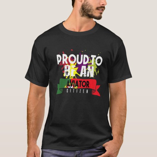 アビ誇りを持ったエーター市民キャリア労働者の労働者 Tシャツ (正面)