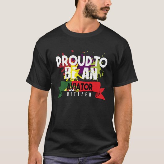 アビ誇りを持ったエーター市民キャリア労働者の労働者 Tシャツ (正面)