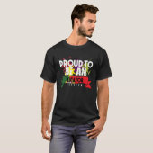 アビ誇りを持ったエーター市民キャリア労働者の労働者 Tシャツ (正面フル)