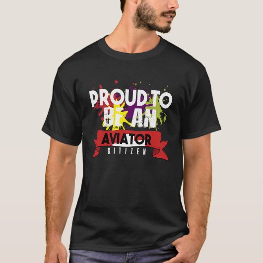 アビ誇りを持ったエーター市民キャリア労働者の労働者 Tシャツ (正面)