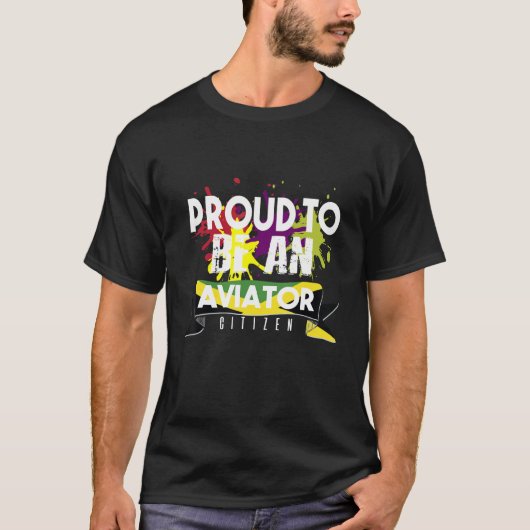 アビ誇りを持ったエーター市民キャリア労働者の労働者 Tシャツ (正面)