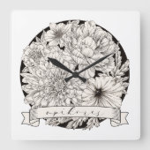 アピコレス：異端/反逆 – ユダヤ人のユーモア スクエア壁時計 (正面)