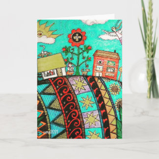 アピサンカビレッジエンジェルフォークアート カード