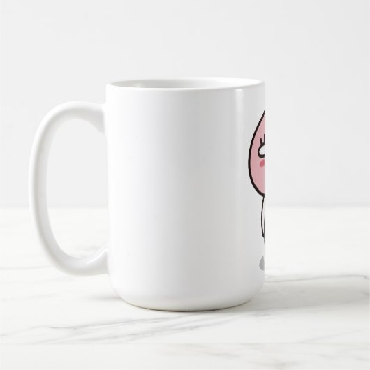 アピーチのほほ笑み コーヒーマグカップ (左)