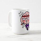 アピーチの夏のボディ コーヒーマグカップ (正面左)