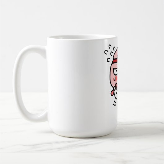アピーチの夏のボディ コーヒーマグカップ (左)