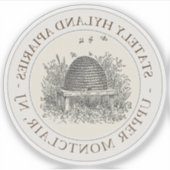 アピールカーデカールスケップオン淡い色のアイボリー シール (正面)