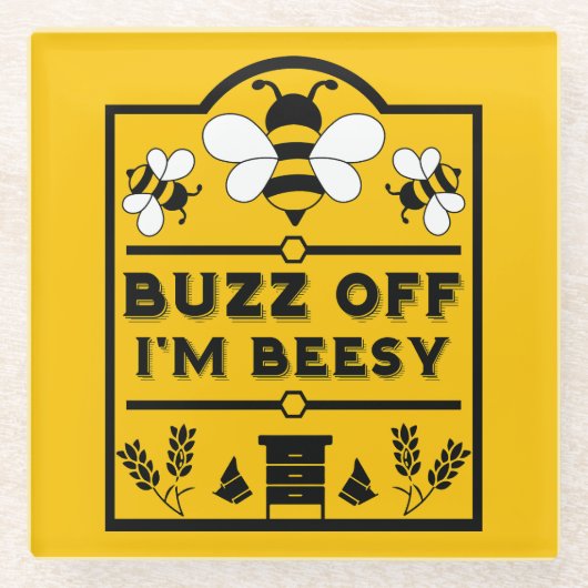 アピールハニー農家 ガラスコースター (正面)