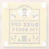 アピールハニー農家 ガラスコースター (裏面)