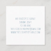 アピールビーハニージャーフローラ スクエア名刺 (裏面)