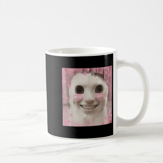 アフおっちょこちょいのキャットミームダンク呪いウェイルドコアクリンギーB コーヒーマグカップ (右)