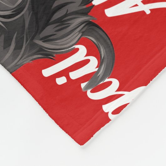 アフおもしろいェンピンシェ犬の名前のクパターン(の模様が)あるリスマス フリースブランケット (角)