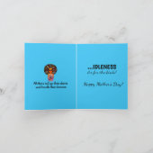 アフおもしろいリカ・アメリカの母の日に言葉を飛ばす カード (内部)