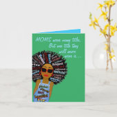 アフおもしろいリカ・アメリカの母の日に言葉を飛ばす カード (黄色い花)