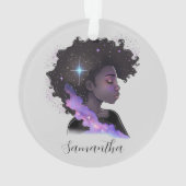 アフきらめくロ女性 オーナメント (裏面)