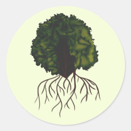 アフはっきりしたロ美しいデジタルコラージュポートレート ラウンドシール