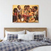 アファミリークワンザお祝い キャンバスプリント (インサイチュ (寝室))
