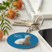 アフアルパカキーチェーン キーホルダー (側面)