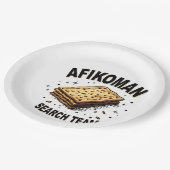 アフィコマンの検索チームHanukkahユダヤ人の食品愛好家 ペーパープレート (アングル)