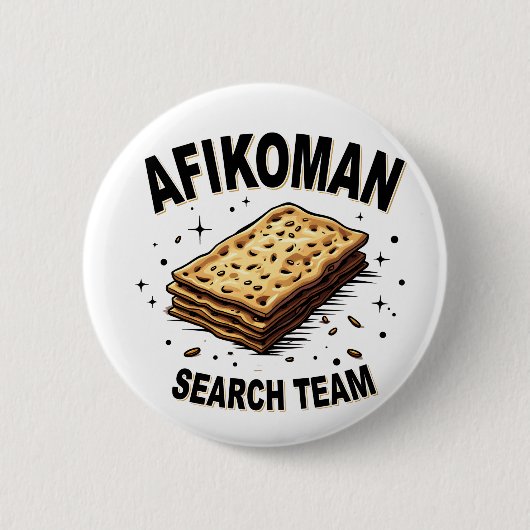 アフィコマンの検索チームHanukkahユダヤ人の食品愛好家 缶バッジ (正面)