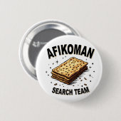 アフィコマンの検索チームHanukkahユダヤ人の食品愛好家 缶バッジ (正面&裏面)