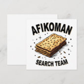 アフィコマン検索チーム ハヌカ  ユダヤ料理愛好家 招待状 (正面/裏面)