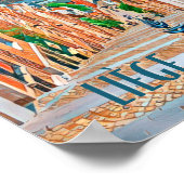 アフィシェリエージュベルジケ写真ヴィンテージ ポスター (角)