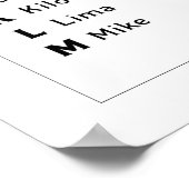 アフィッシュヴィンテージ – アルファベットアロナティック ポスター (角)