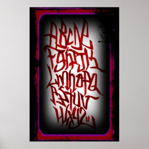 アフィッシュ – alfabet graffitti – ロード ポスター