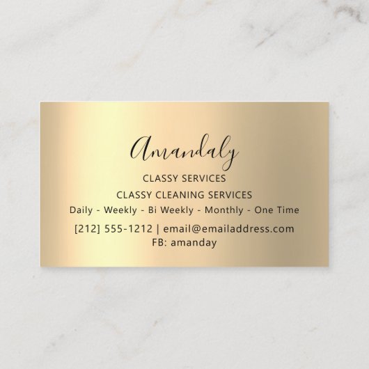 アフィリエイトマーケティングコンサルティング金ゴールドフレーム大理石 名刺 (裏面)