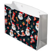 アフェスティバルタペストリーサンタとクリスマス応援 ラージペーパーバッグ (裏面アングル)
