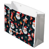 アフェスティバルタペストリーサンタとクリスマス応援 ラージペーパーバッグ (正面アングル)