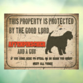 アフェンピおもしろいンシェルシルエット警告ガードドッグS ウィンドウサイン (シート3)