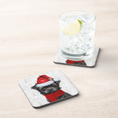 アフェンピおもしろいンシェルドッグウーフワードアートホリデイ コースター (右側)